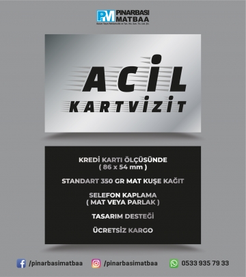 ACİL KARTVİZİT